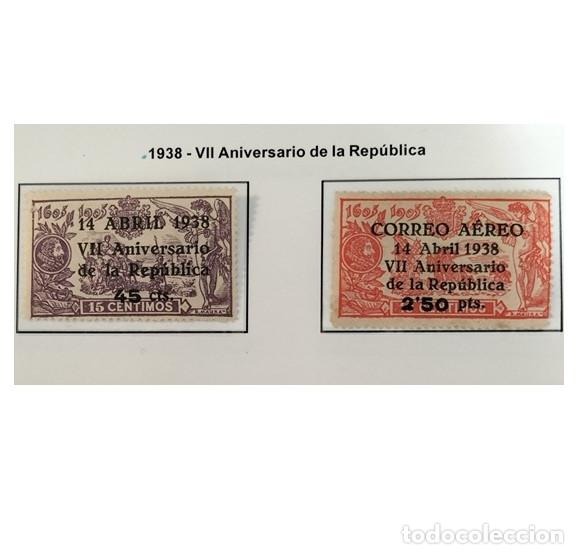 Sellos: Edifil 755/6 756 SIN FIJA SELLOS AUTENTICOS MNH Centenario Quijote Espa&ntilde;a 1938 Leer (REFQK)