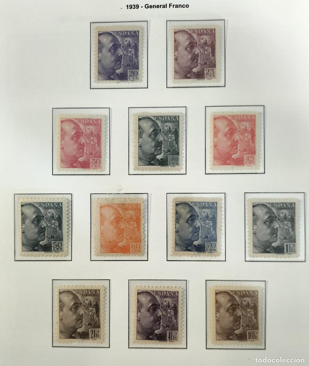 Sellos: Edifil 867/78 878 MH AUTENTICOS General Franco (Sanchez Toda) Espa&ntilde;a 1939 Leer con fijasello (REFQK)