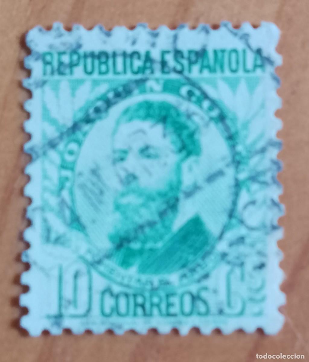 Sellos: A&Ntilde;O 1931-2 - EDIFIL 664 - 10 CS. - PERSONAJES: JOAQUIN COSTA