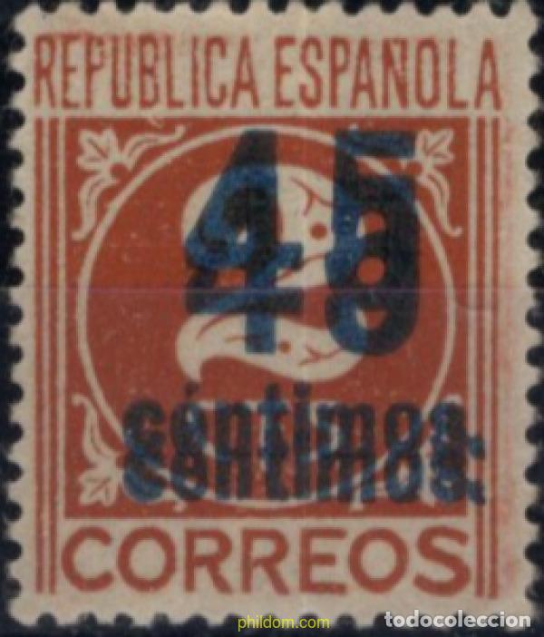 Sellos: 697509 MNH ESPA&Ntilde;A 1938 CIFRAS