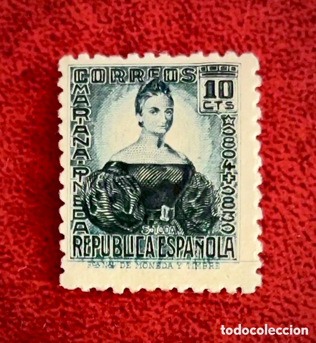 Sellos: Sello Homenaje Mariana Pineda II Rep&uacute;blica 1935