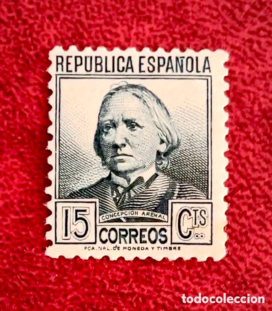 Sellos: Sello II Rep&uacute;blica Homenaje Concepci&oacute;n Arenal 1933