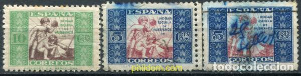 Sellos: 792465 USED ESPA&Ntilde;A 1937 ALEGORIAS INFANTILES