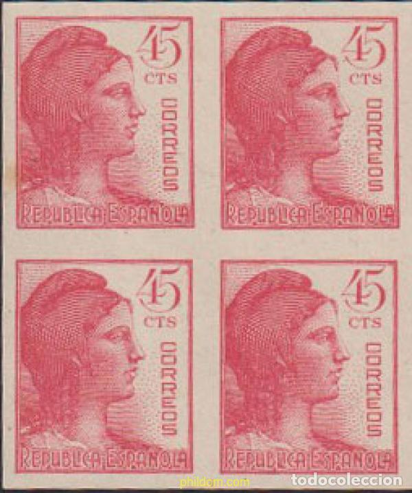 Sellos: 615091 MNH ESPA&Ntilde;A 1938 ALEGORIA DE LA REPUBLICA