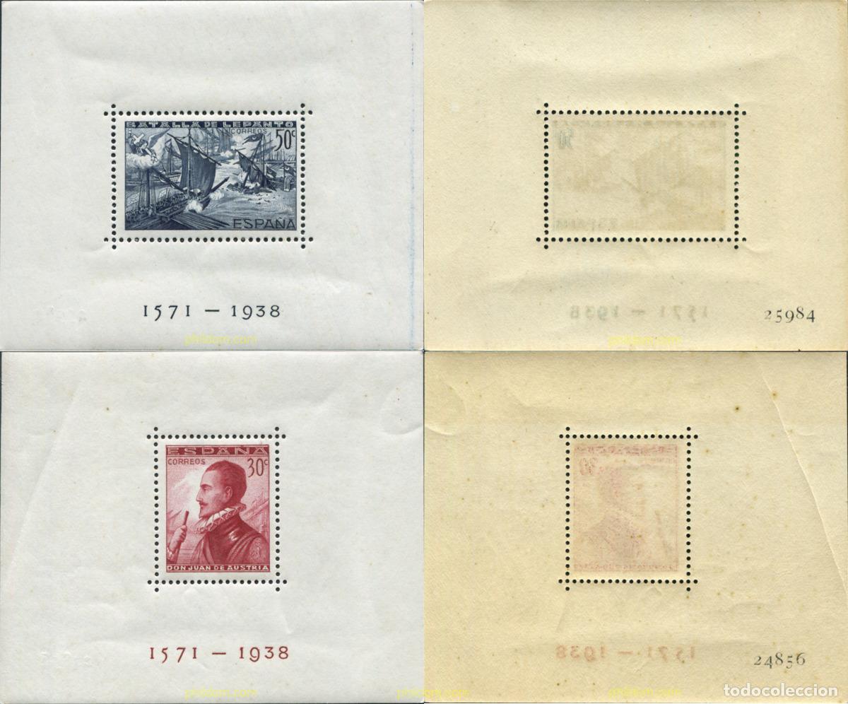 Sellos: 618926 HINGED ESPA&Ntilde;A 1938 BATALLA DE LEPANTO