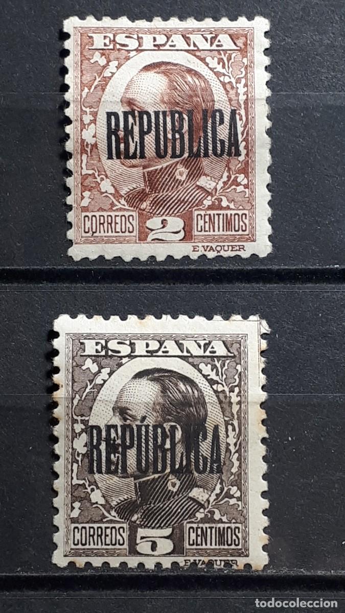 Sellos: ESPA&Ntilde;A. A&Ntilde;O 1931. *. Habilitado para la Rep&uacute;blica en Valencia.
