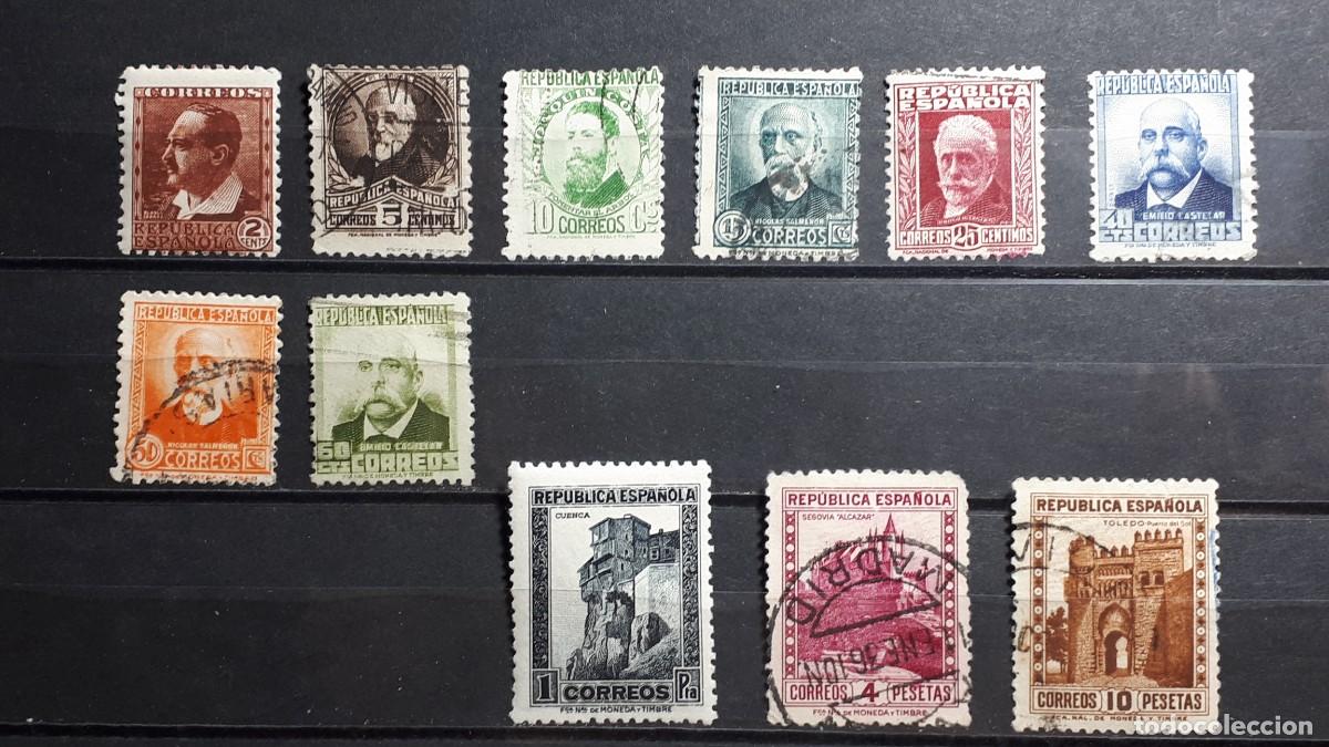 Sellos: ESPA&Ntilde;A. A&Ntilde;O 1932. */&deg;. Edifil 662/5, 667, 670/5