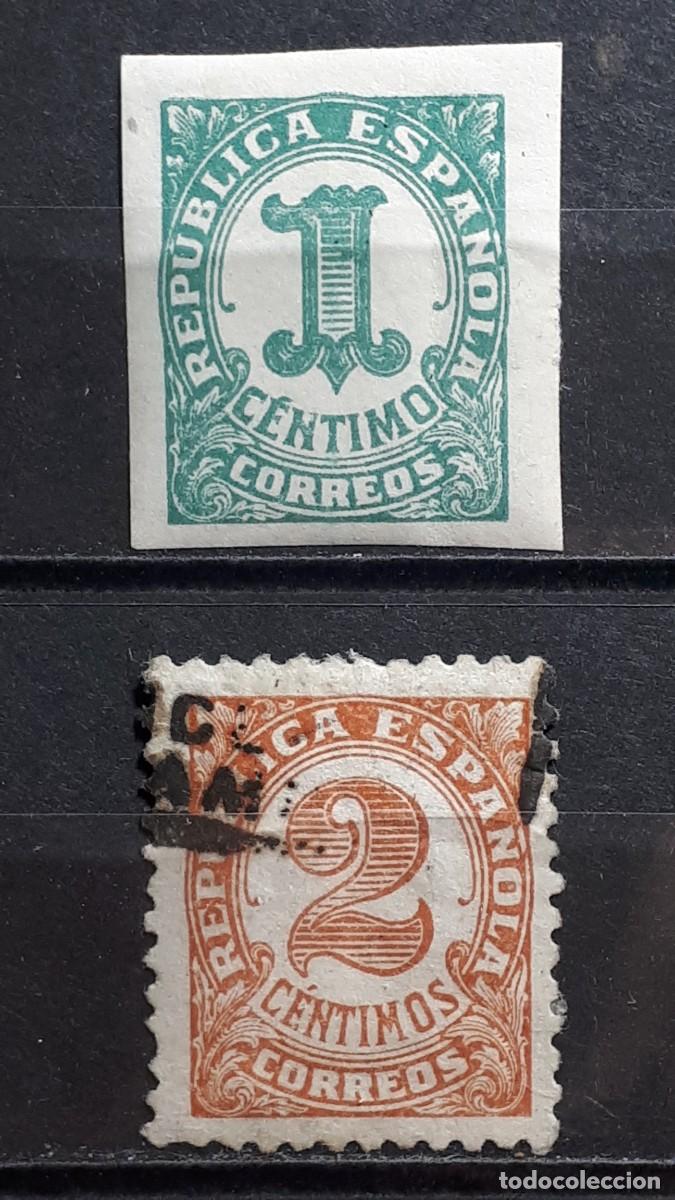 Sellos: ESPA&Ntilde;A. A&Ntilde;O 1933. */&deg;. Edifil 677/8