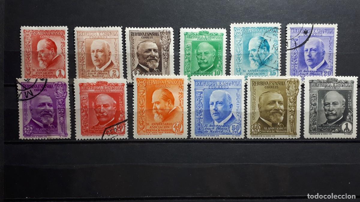 Sellos: ESPA&Ntilde;A. A&Ntilde;O 1936. */&deg;. Edifil 695/706