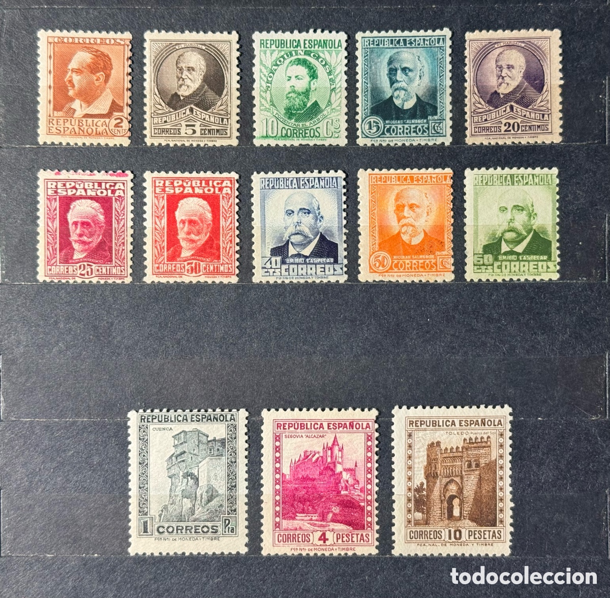 Sellos: Espa&ntilde;a. 1932. II Rep&uacute;blica. Edifil 662/675. Nuevos */**
