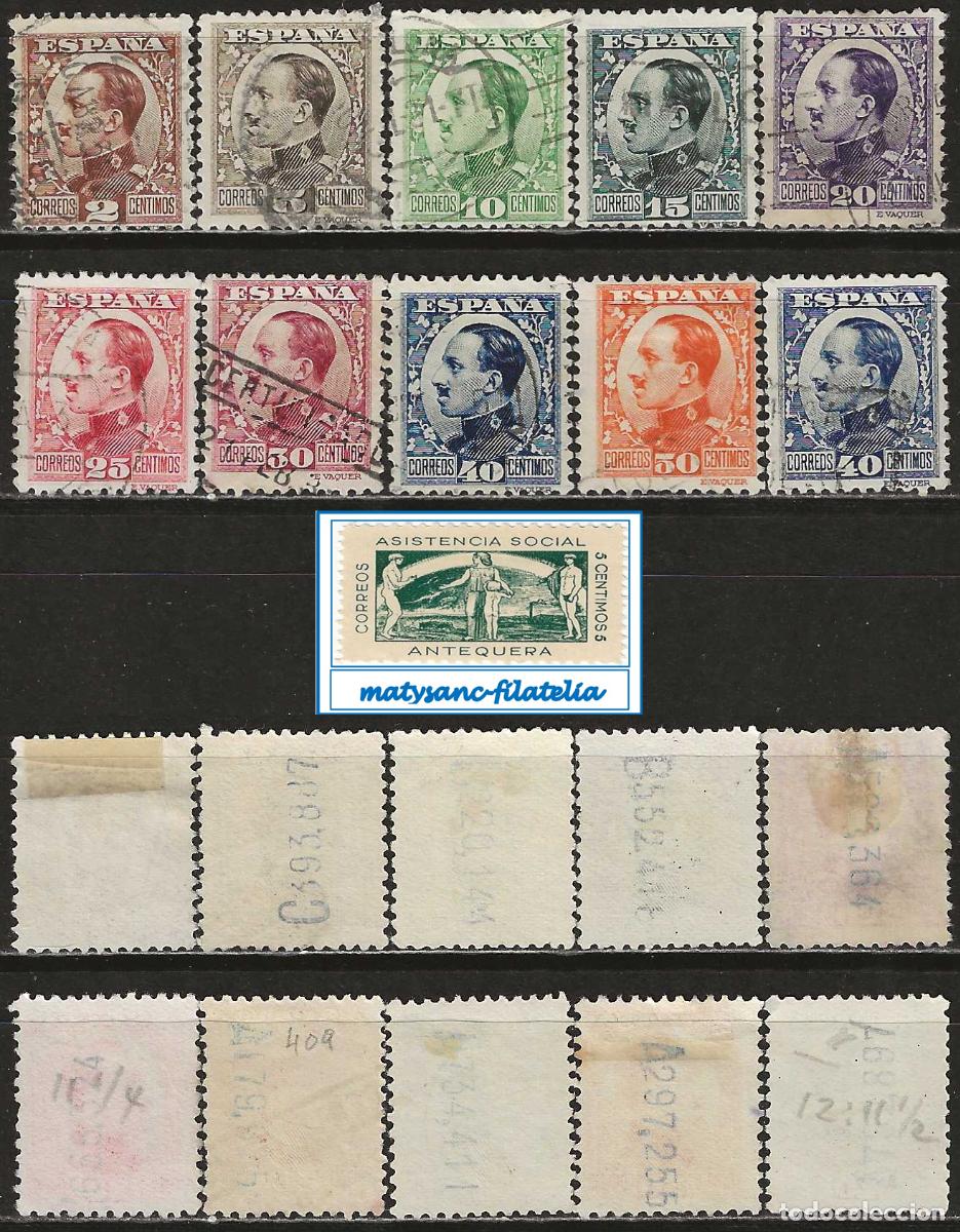 Selos: ESPA&Ntilde;A 1930-1931-. EDIFIL 490/498. SERIE COMPLETA &rdquo;ALFONSO XIII TIPO VAQUER&rdquo;. L3