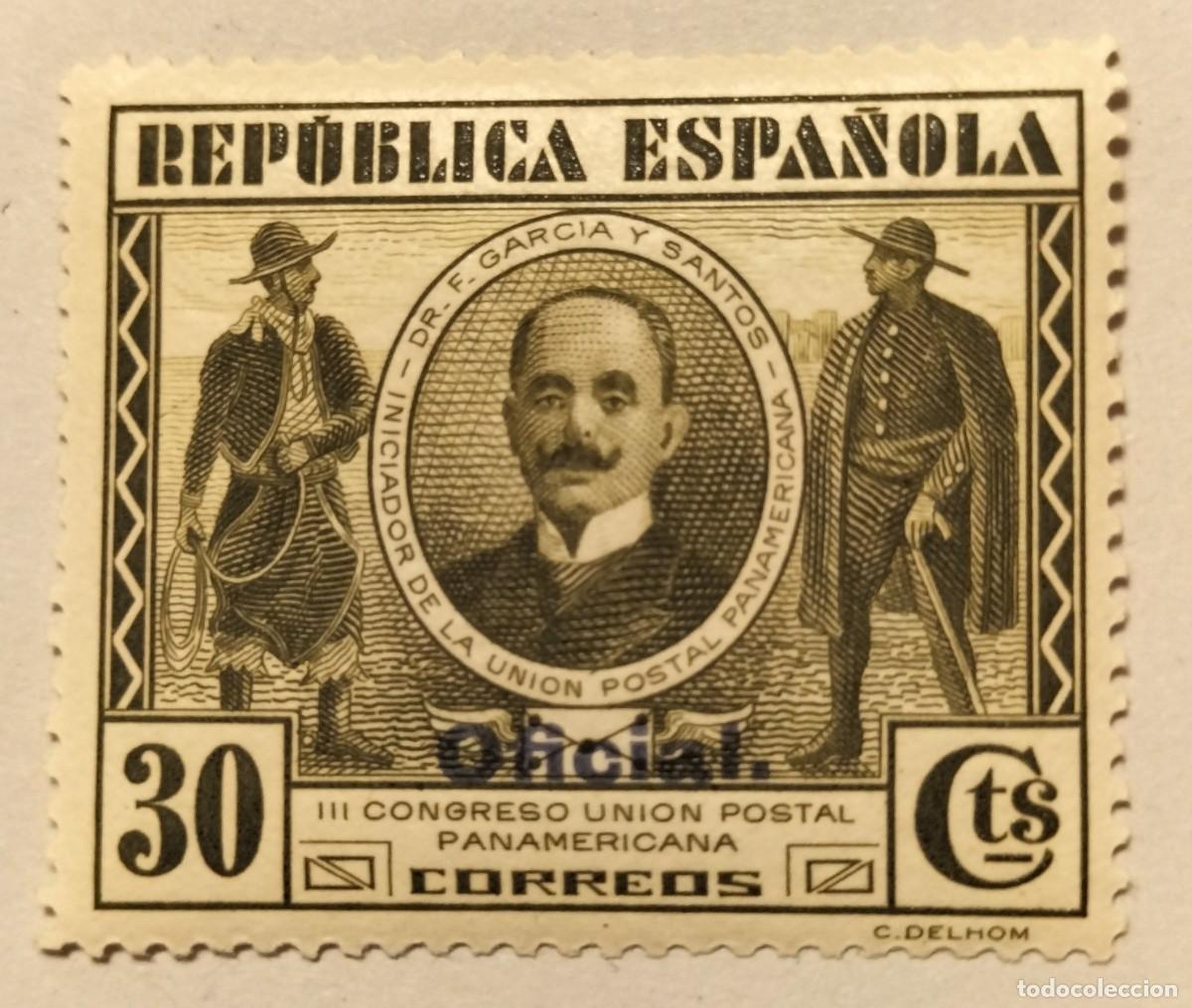 Sellos: Rep&uacute;blica Espa&ntilde;ola 1931 III Congreso de la Uni&oacute;n Postal Panamericana