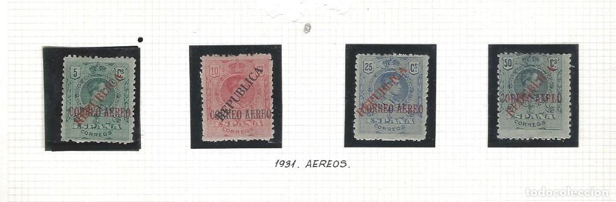 Sellos: SELLOS ESPA&Ntilde;A LOCALES REP. BARCELONA 1931 N&ordm;29/32 CON FIJASELLOS SOBRECARGA ROIG
