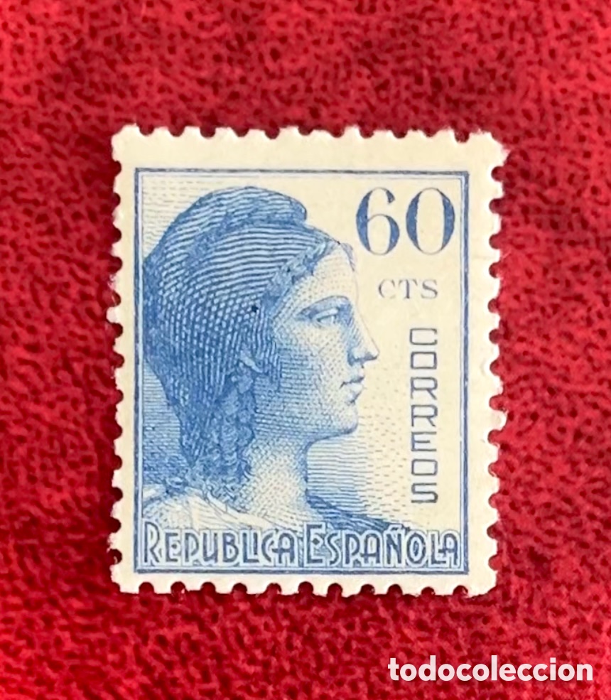 Sellos: Bonito Sello II Rep&uacute;blica Espa&ntilde;ola Guerra Civil 1938