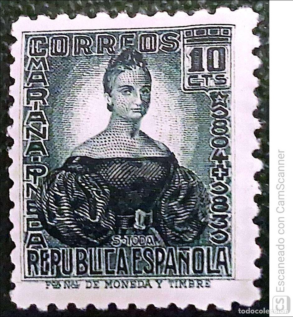 Sellos: Espa&ntilde;a. 732 Personaje: Mariana Pineda. 1936/38. Sellos nuevos y numeraci&oacute;n Edifil.