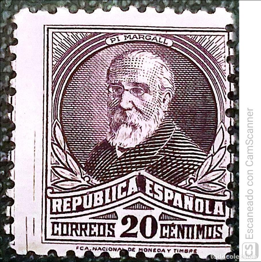 Sellos: Espa&ntilde;a. 666 Francisco Pi y Margall. 1932. Sellos nuevos y numeraci&oacute;n Edifil.