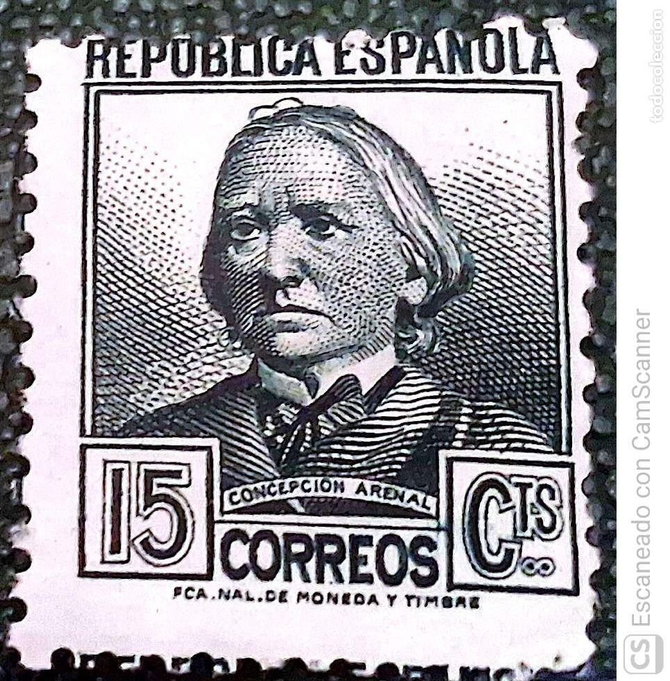 Sellos: Espa&ntilde;a. 683 Concepci&oacute;n Arenal. 1935. Sellos nuevos y numeraci&oacute;n Edifil.