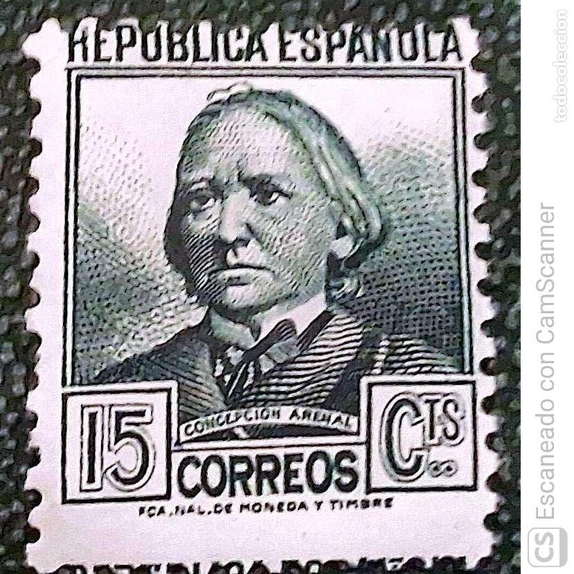 Sellos: Espa&ntilde;a. 683 Concepci&oacute;n Arenal. 1935. Sellos nuevos y numeraci&oacute;n Edifil.