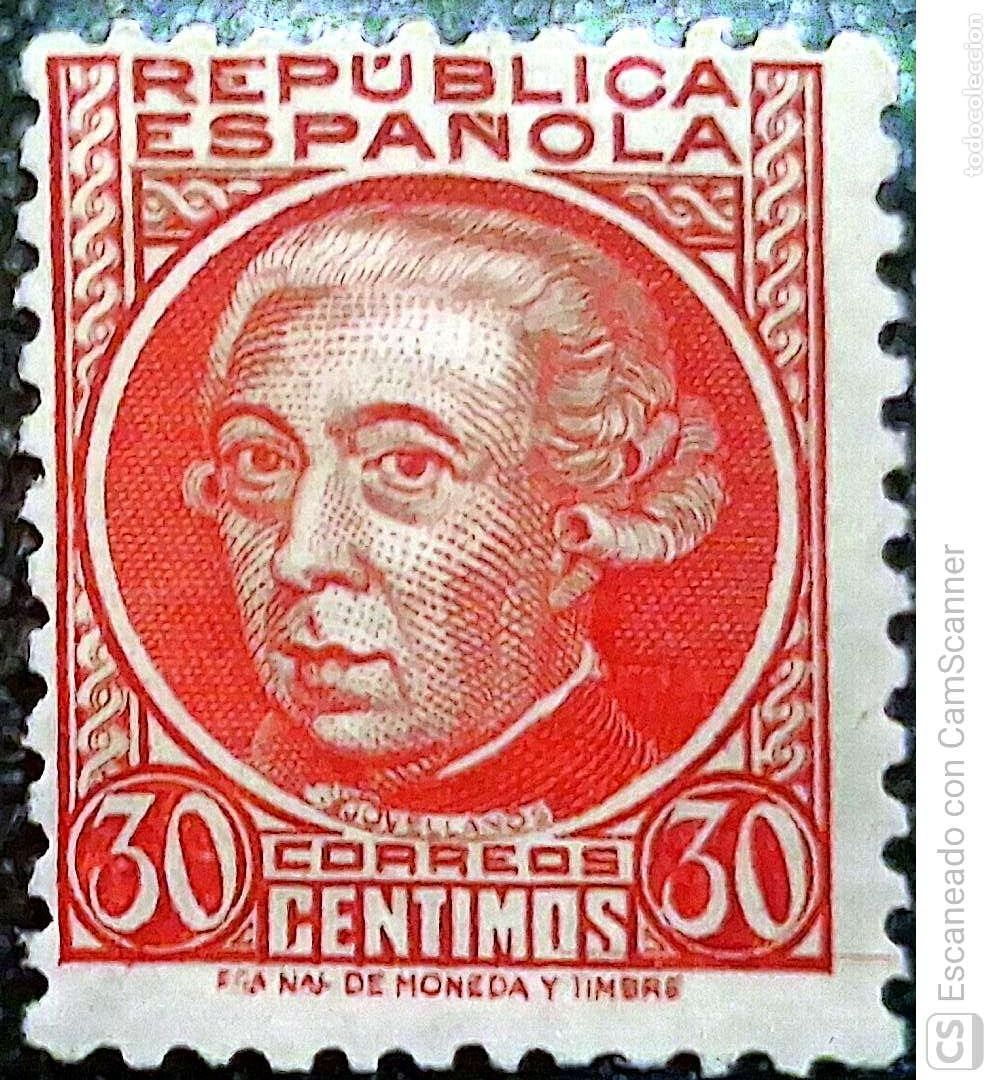 Sellos: Espa&ntilde;a. 687 Gaspar Melchor de Jovellanos. 1935. Sellos nuevos y numeraci&oacute;n Edifil.