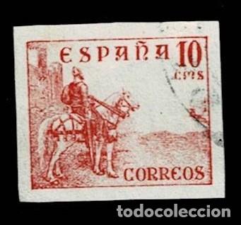Sellos: V1-917 ESPA&Ntilde;A CID CAMPEADOR Edifil n&ordm; 917s SIN DENTAR Usado Ver