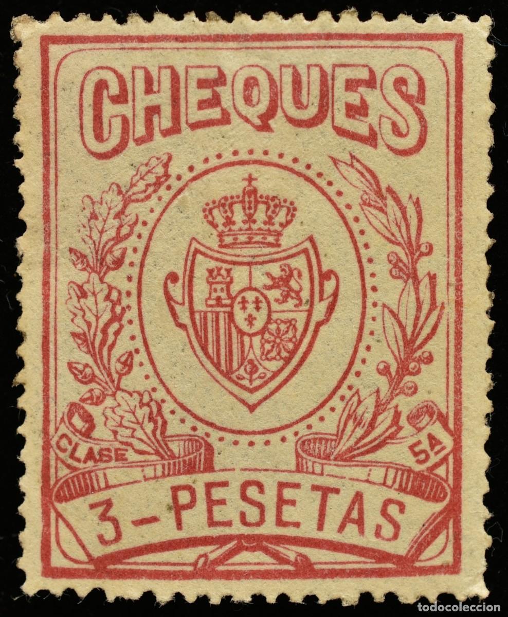 Sellos: Sello Cheques 3 Pesetas 1926. tc2292