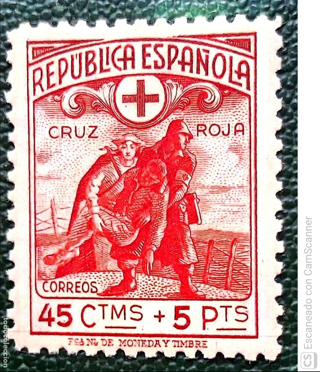 Sellos: Espa&ntilde;a. 767 Cruz Roja Espa&ntilde;ola. 1938. Sellos nuevos y numeraci&oacute;n Edifil.