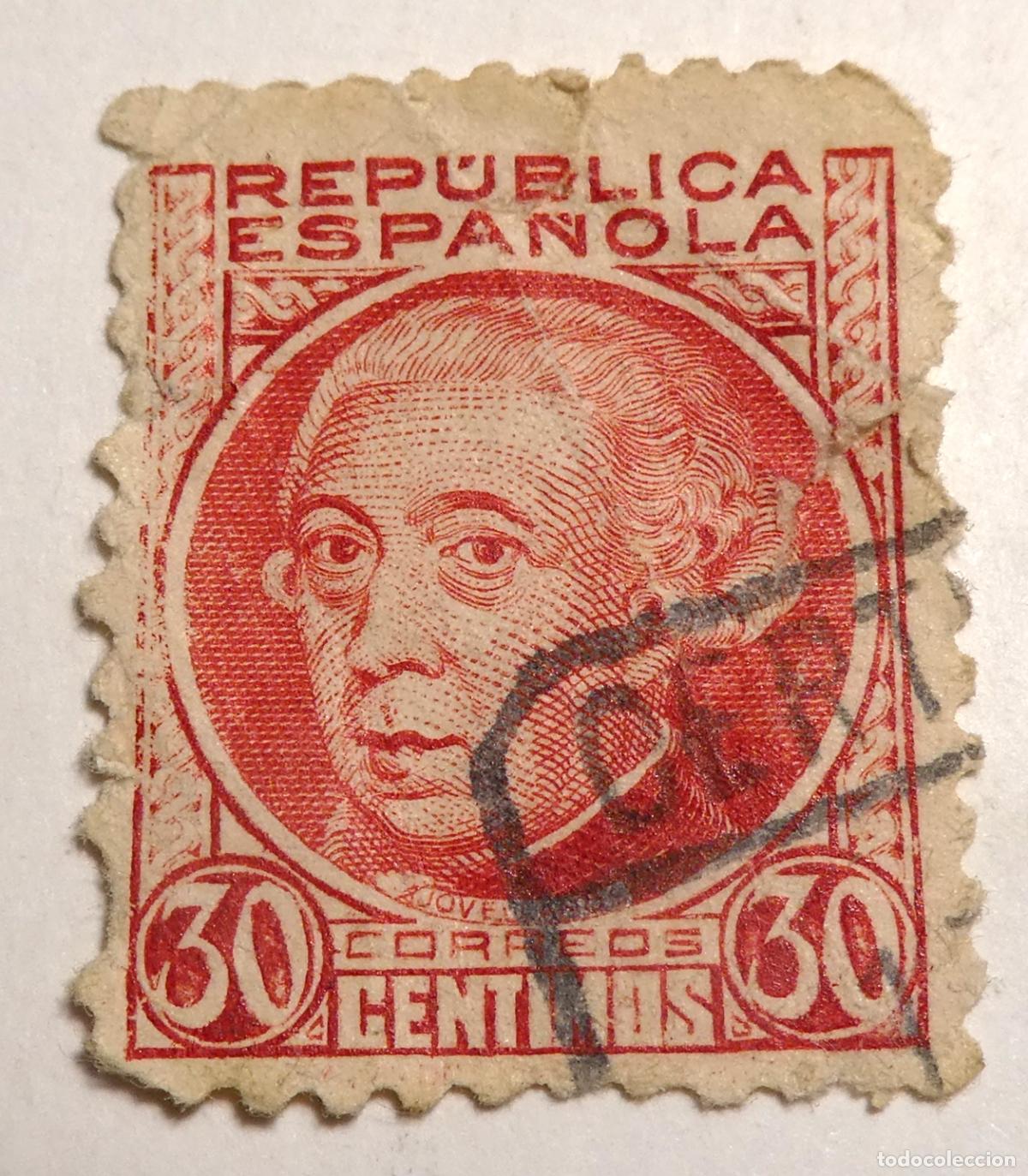 Sellos: Sello Postal de 30 c&eacute;ntimos 1935, Gaspar Melchor Jovellanos