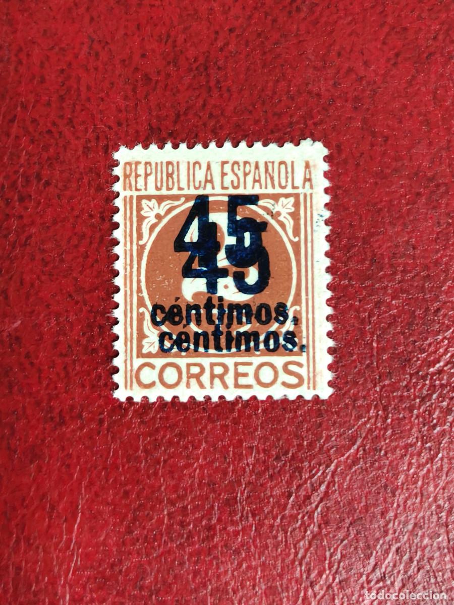 Sellos: ESPA&Ntilde;A SELLOS Edifil 744 Sobrecarga Error Repetida MUY RARO sellos Nuevos**