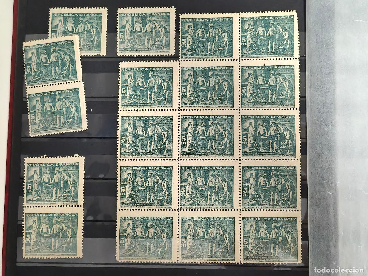 Sellos: ESPA&Ntilde;A lote 20 SELLOS Velazquez Fragua de Bulcano Edifil 29 beneficiencia sellos Nuevos** paper cris