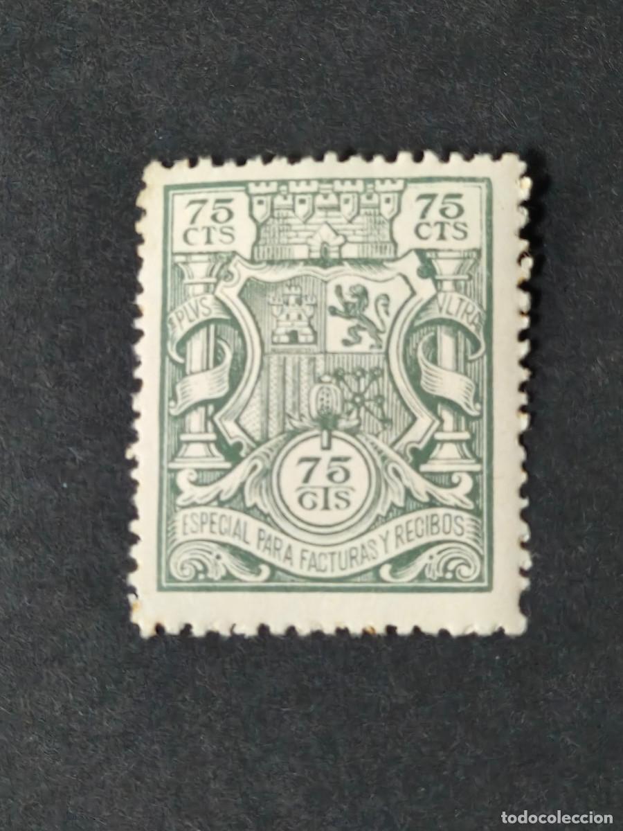 Sellos: Espa&ntilde;a sello 75 cts 1932 especial para facturas y recibos edifil 24 nuevo*