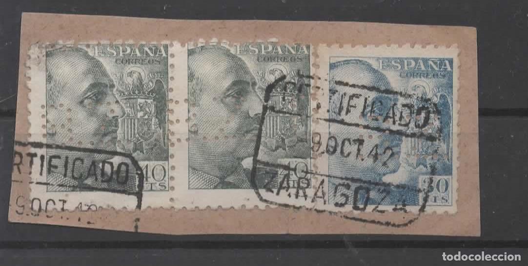Sellos: FRANCO PERFORADO PERFIN BZ BANCO ZARAGOZANO