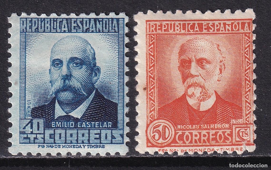 Sellos: 1931 REP&Uacute;BLICA PERSONAJES 40 Y 50 CTS CIERRE SERIE. NUEVOS*. 156 &euro;