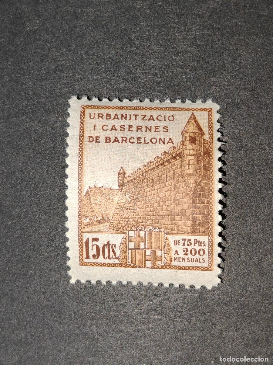 Sellos: Espa&ntilde;a sellos Timbre Taxa 15 cts Urbanizaci&oacute;n Barcelona sellos nuevos *