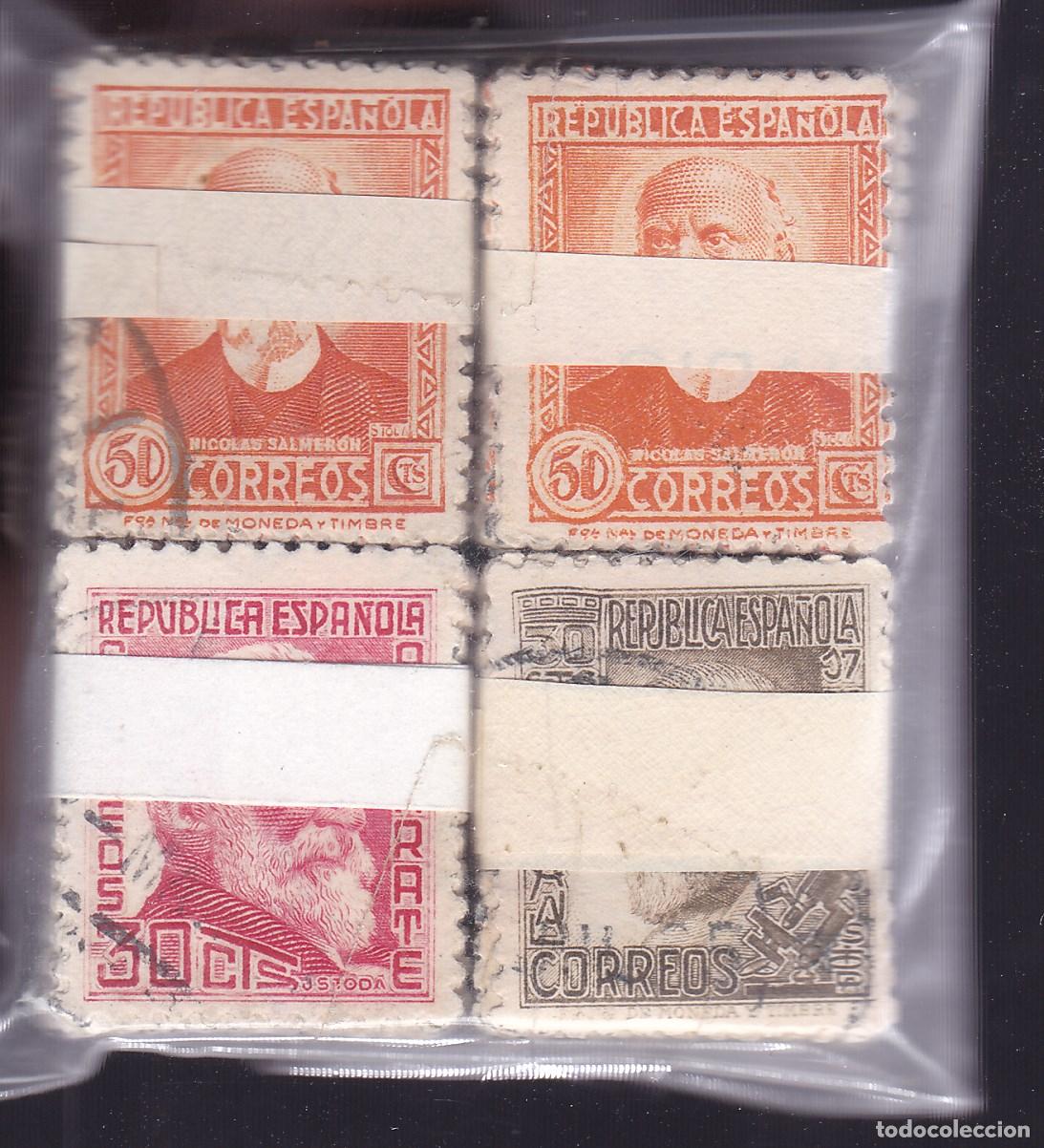 Sellos: FC-AZ- REPUBLICA x 400 Sellos USADOS en Pastilla LUJO + 900 euros