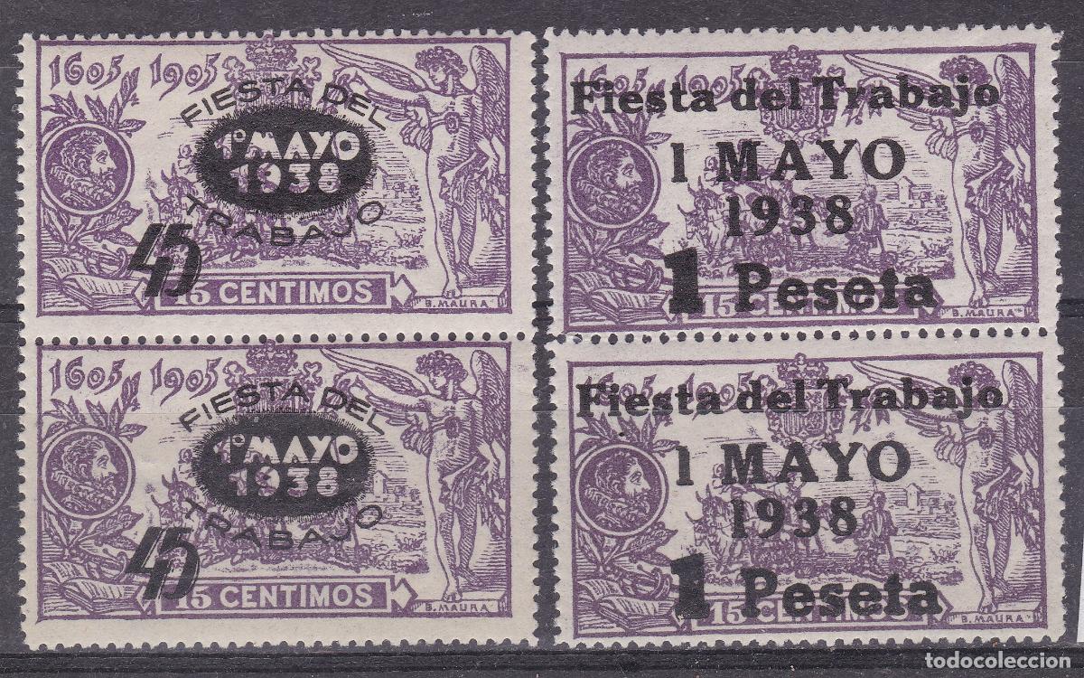 Sellos: FC-91- Fiesta del TRABAJO Edifil 761/62 Parejas ** Sin Fijasellos. Perfectos