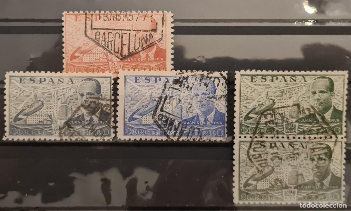 Selos: Serie de sellos a&eacute;reos usados de Espa&ntilde;a 1939: Juan de la Cierva y su autogiro