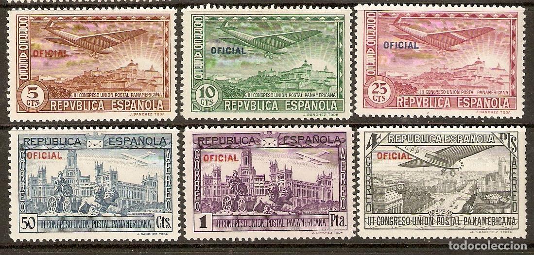 Timbres: 1931 CONGRESO UPP EDIFIL 630/5* CON FIJASELLOS