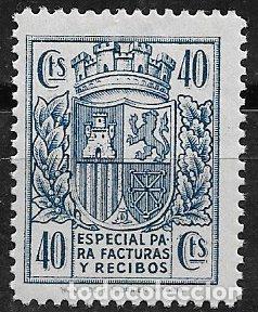 Sellos: FISCALES 1937 Timbre para Facturas y Recibos ALLEMANY n&ordm; 33 * *