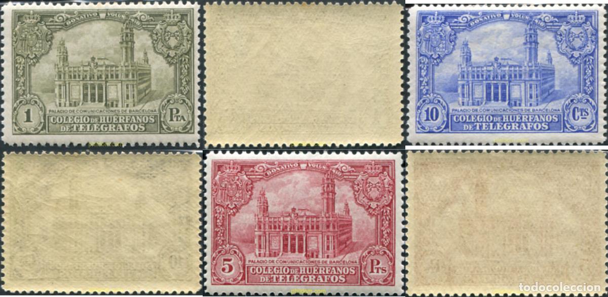 Sellos: 612656 HINGED ESPA&Ntilde;A 1935 PALACIO DE COMUNICACIONES DE BARCELONA