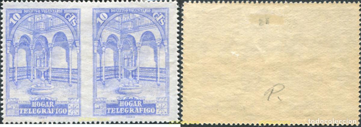 Sellos: 794276 HINGED ESPA&Ntilde;A 1937 HOGAR TELEGRAFICO