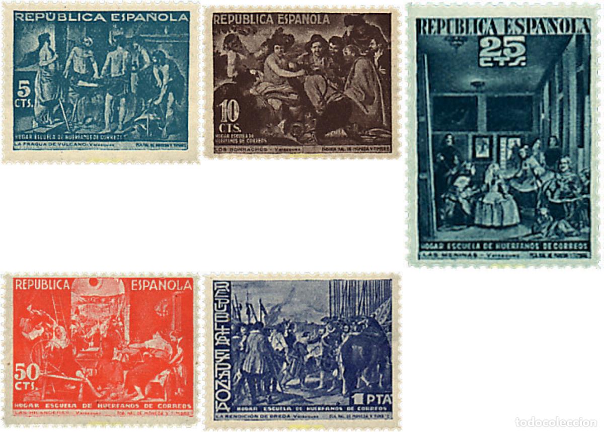 Sellos: 210877 MNH ESPA&Ntilde;A 1938 PINTURAS DE VELAZQUEZ