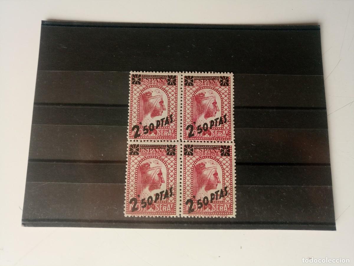 Sellos: Republica Espa&ntilde;ola Serie BIEN CENTRA EN BL4 del a&ntilde;o 1938 Edifil 791 En nuevo**