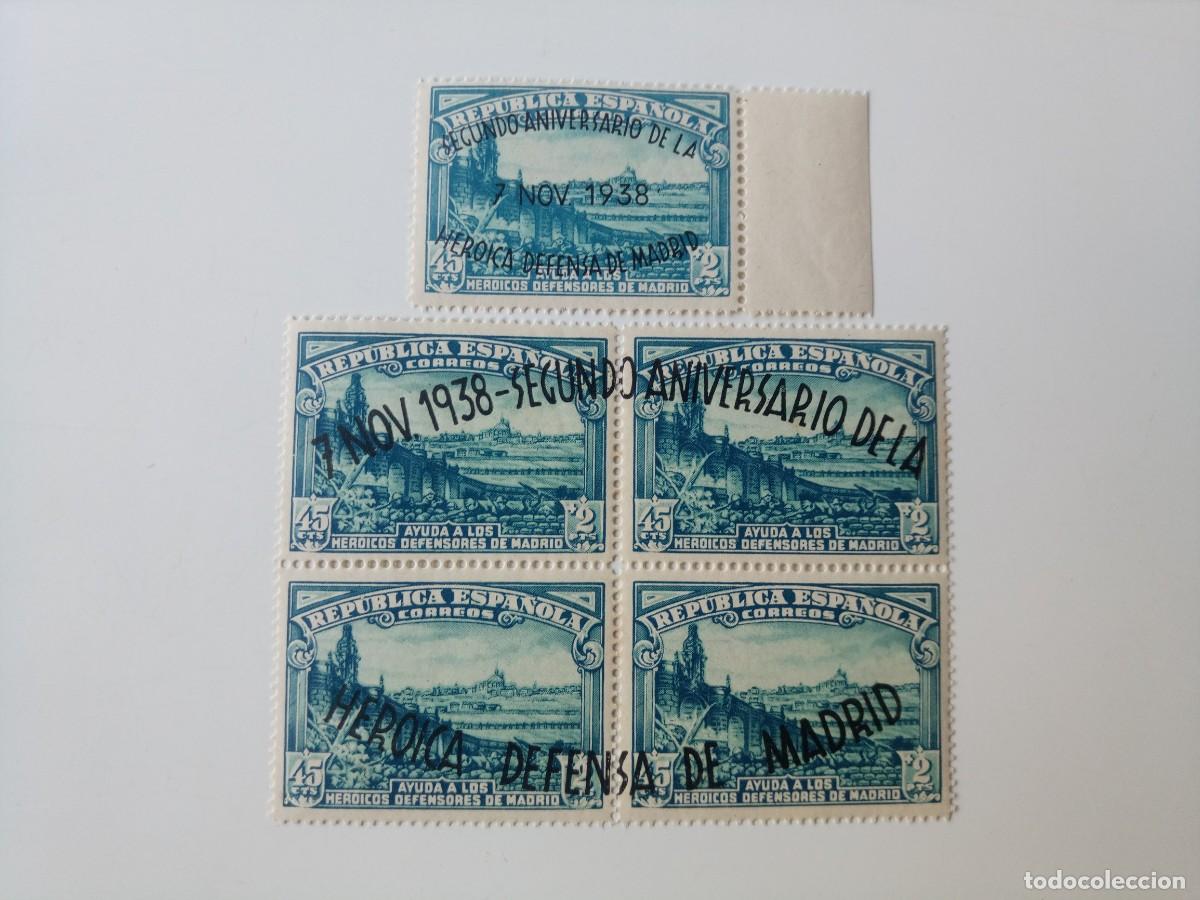 Sellos: II Aniversario de la defensa de Madrid del a&ntilde;o 1938 Edifil 789/790 En nuevo**