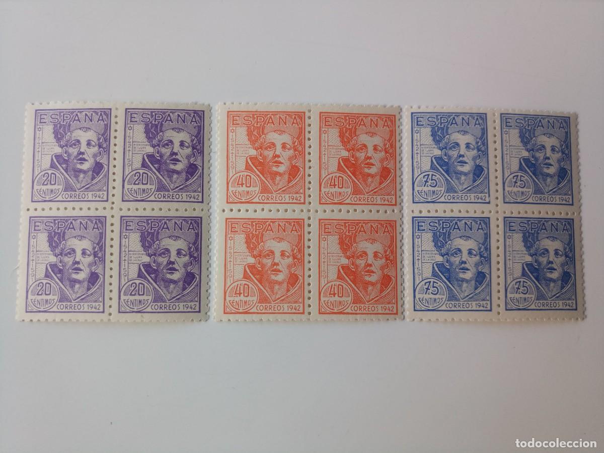Sellos: IV Cent. Muerte San Juan de la Cruz En BL4 del a&ntilde;o 1942 Edifil 954/956 En nuevo**