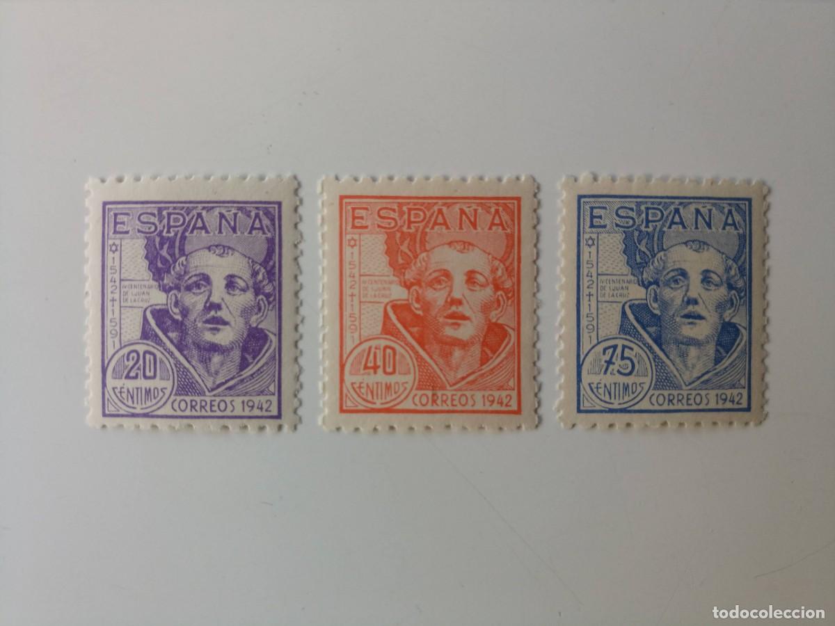 Sellos: IV Cent. Muerte San Juan de la Cruz del a&ntilde;o 1942 Edifil 954/956 En nuevo**