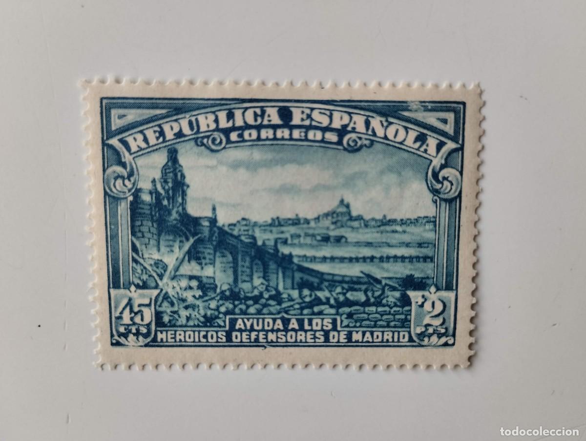 Sellos: Republica Espa&ntilde;ola Defensa de Madrid del a&ntilde;o 1938 Edifil 757 En nuevo** Ultimo