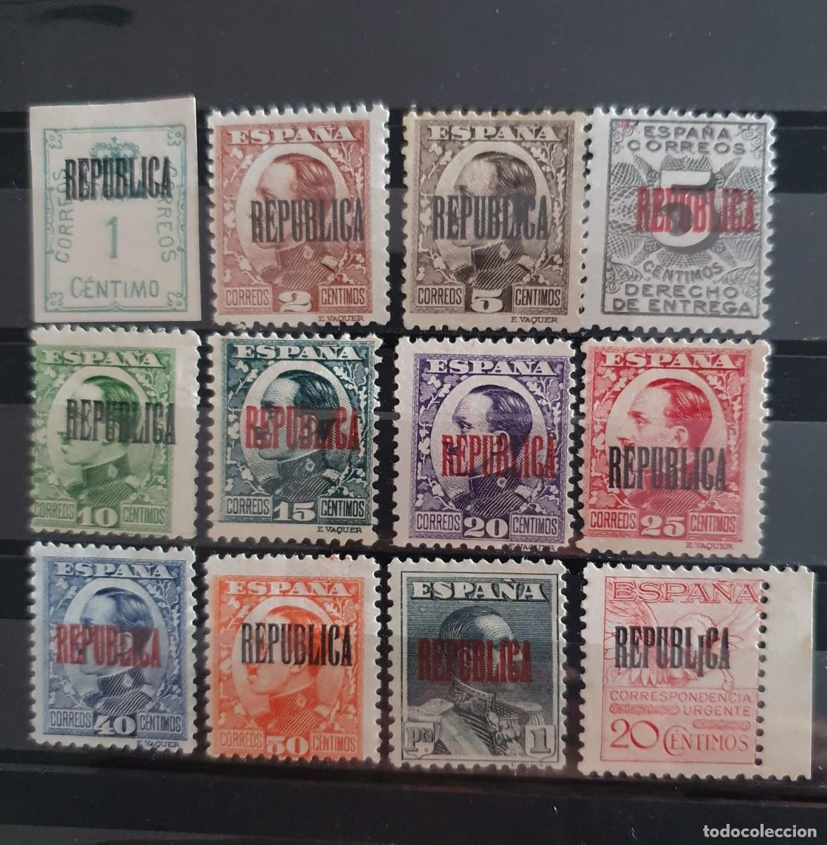 Sellos: EMISIONES LOCALES REPUBLICANAS BARCELONA 5/17 NUEVOS */**