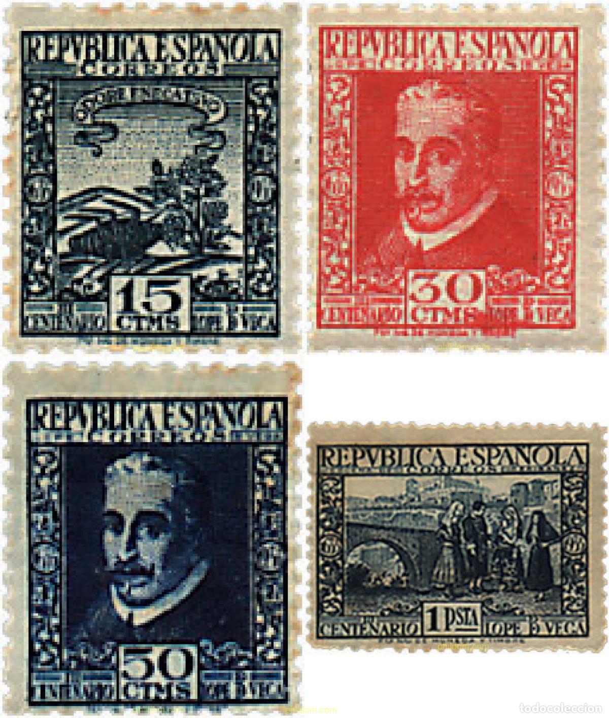 Sellos: 209412 HINGED ESPA&Ntilde;A 1935 3 CENTENARIO DE LA MUERTE DE LOPE DE VEGA