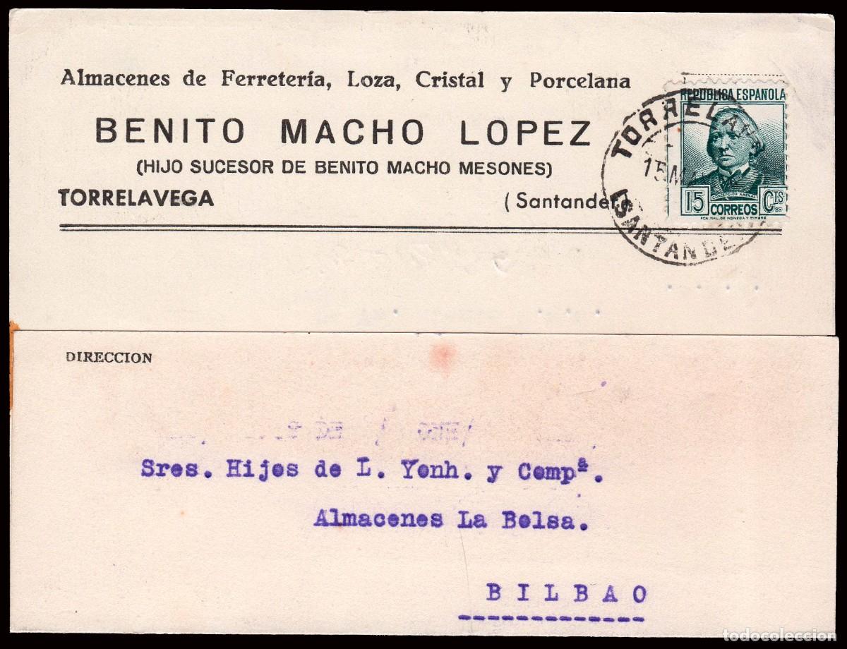 Sellos: Cantabria - Edi o TP 683 - Postal Mat &rdquo;Torrelavega 15/05/36&rdquo;