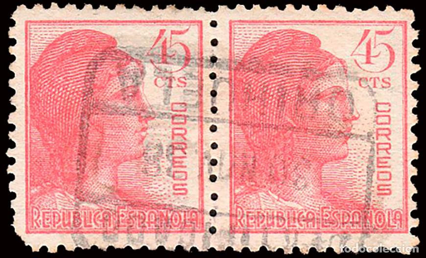 Sellos: Alicante - Edi o 752 Pareja - Mat &rdquo;Certificado - Orihuela&rdquo;
